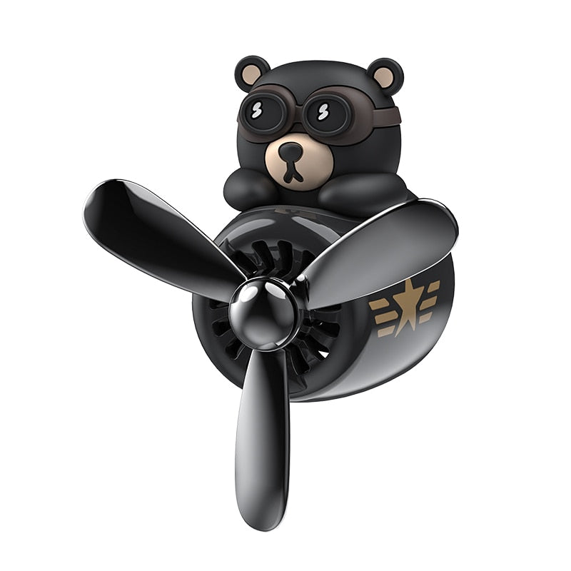 Mini Pilot Bear Car Air Freshener